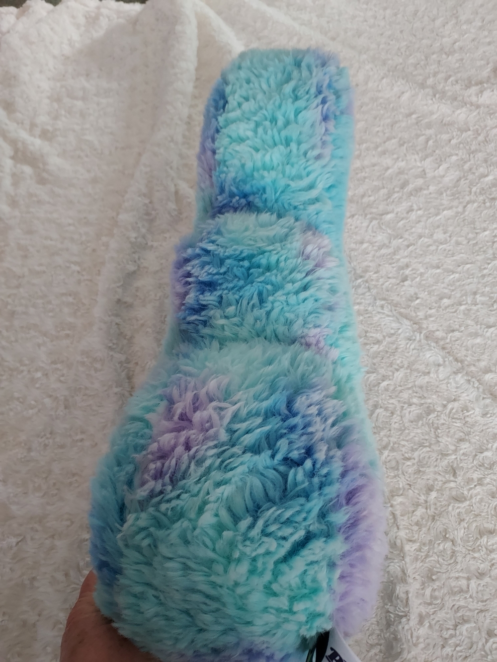 Peeps Pastel Tie-dye Bunny Plush Marshmallow Pillow Aqua, Lavender, Sky Blue - Picture 5 of 11